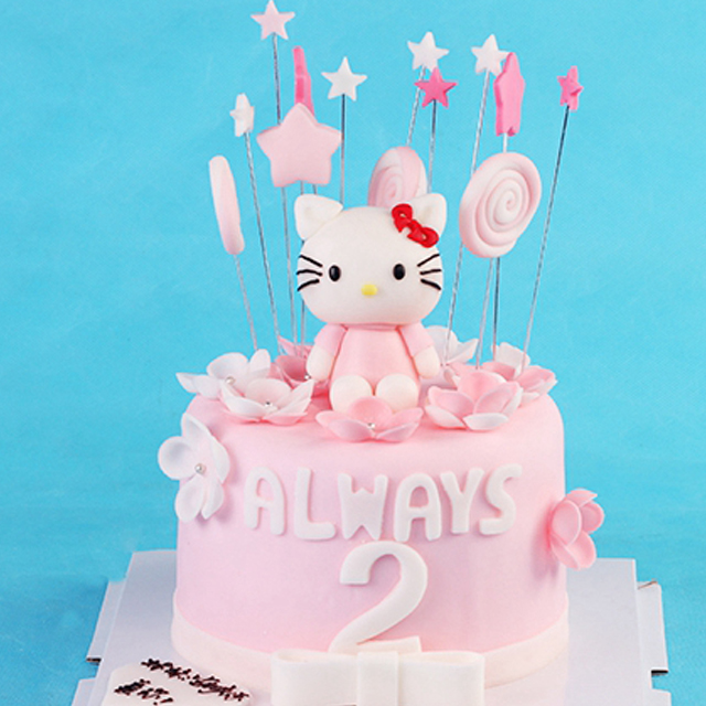 Hello Kitty-翻糖蛋糕定制款